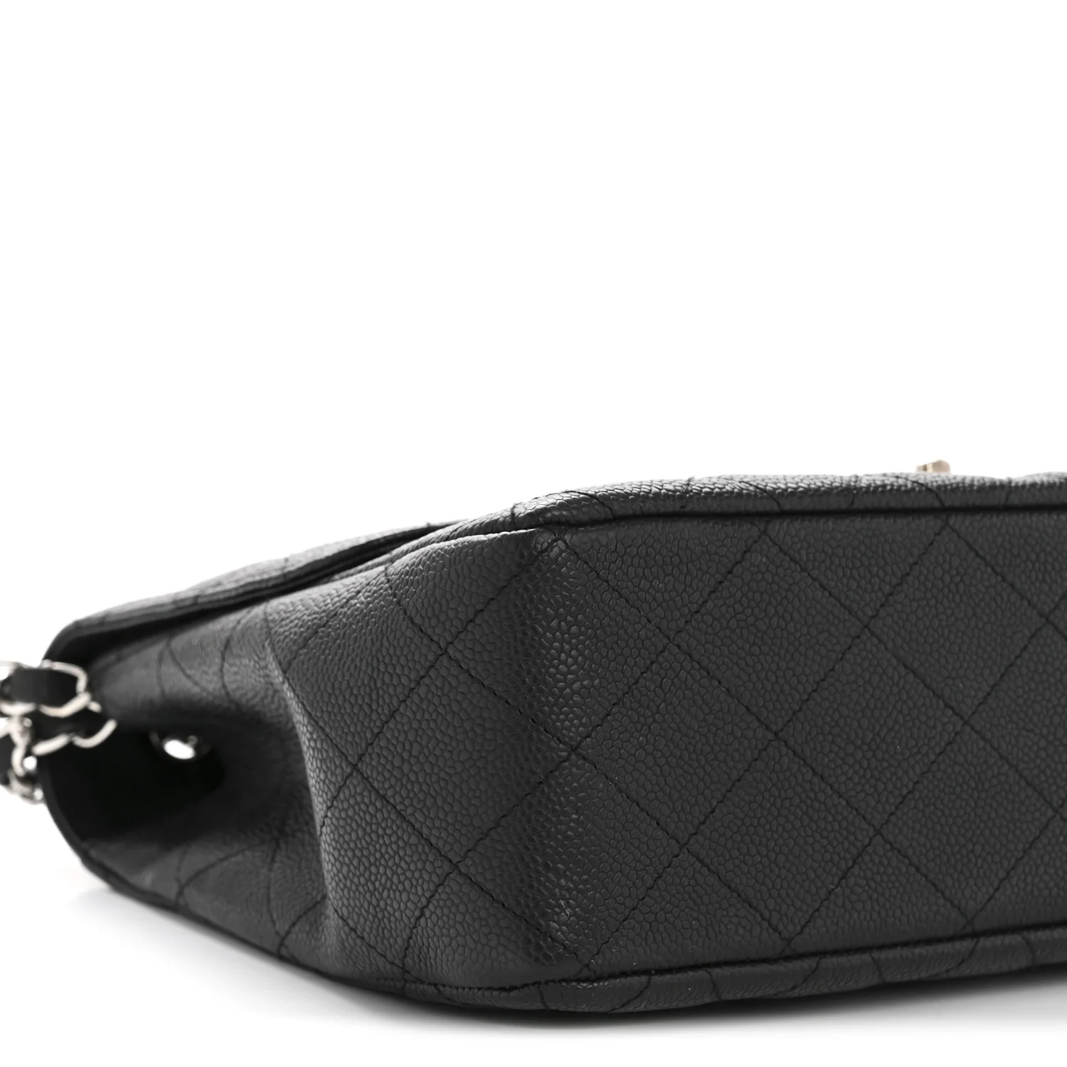 Caviar Quilted Jumbo Single Flap Black - Image 9