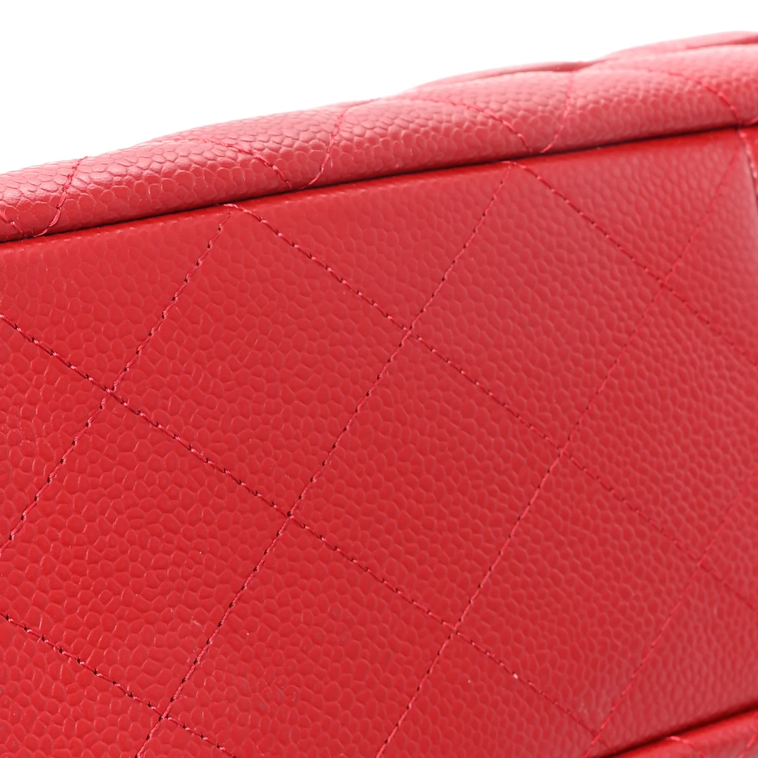 Caviar Quilted Jumbo Single Flap Red - Image 11