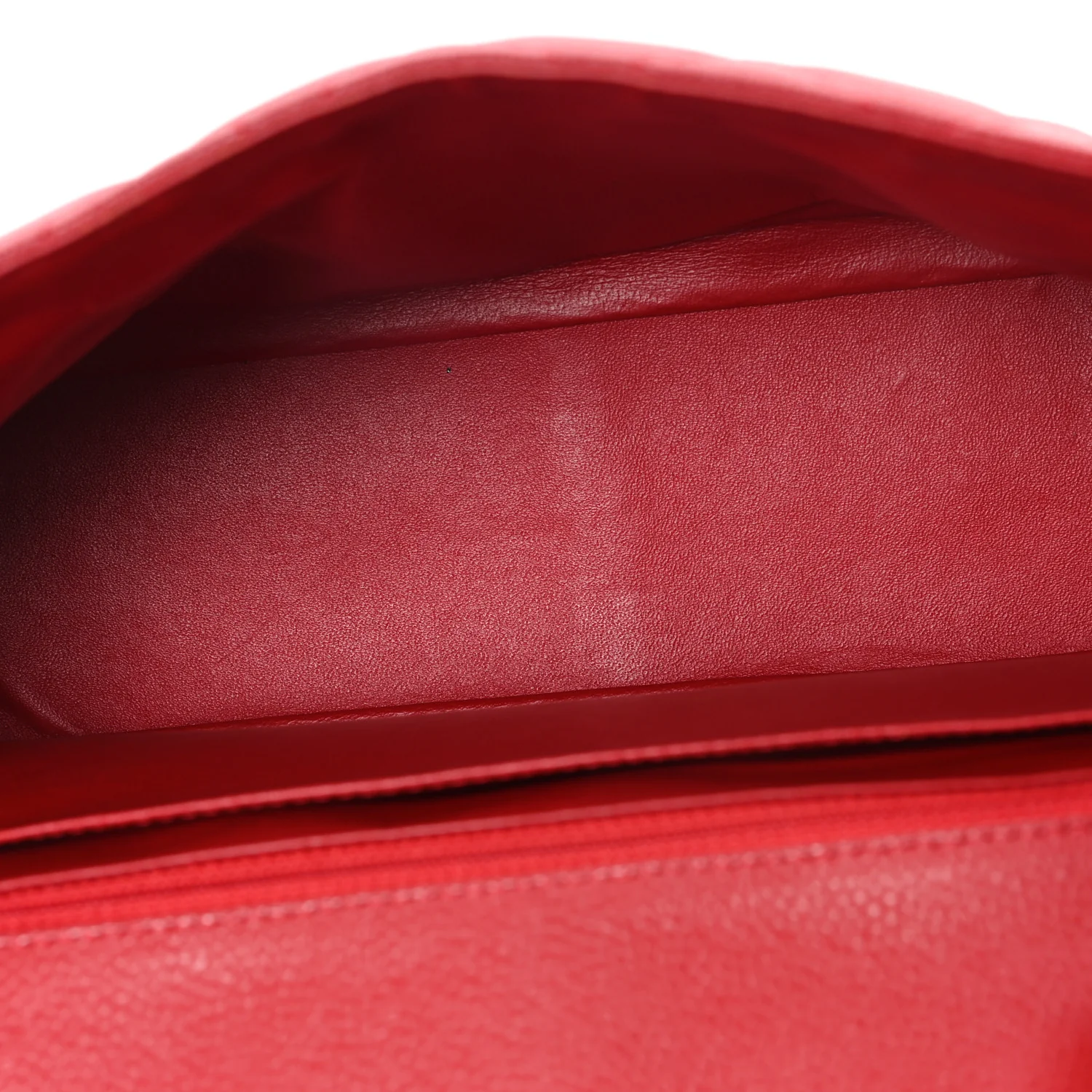 Caviar Quilted Jumbo Single Flap Red - Image 5