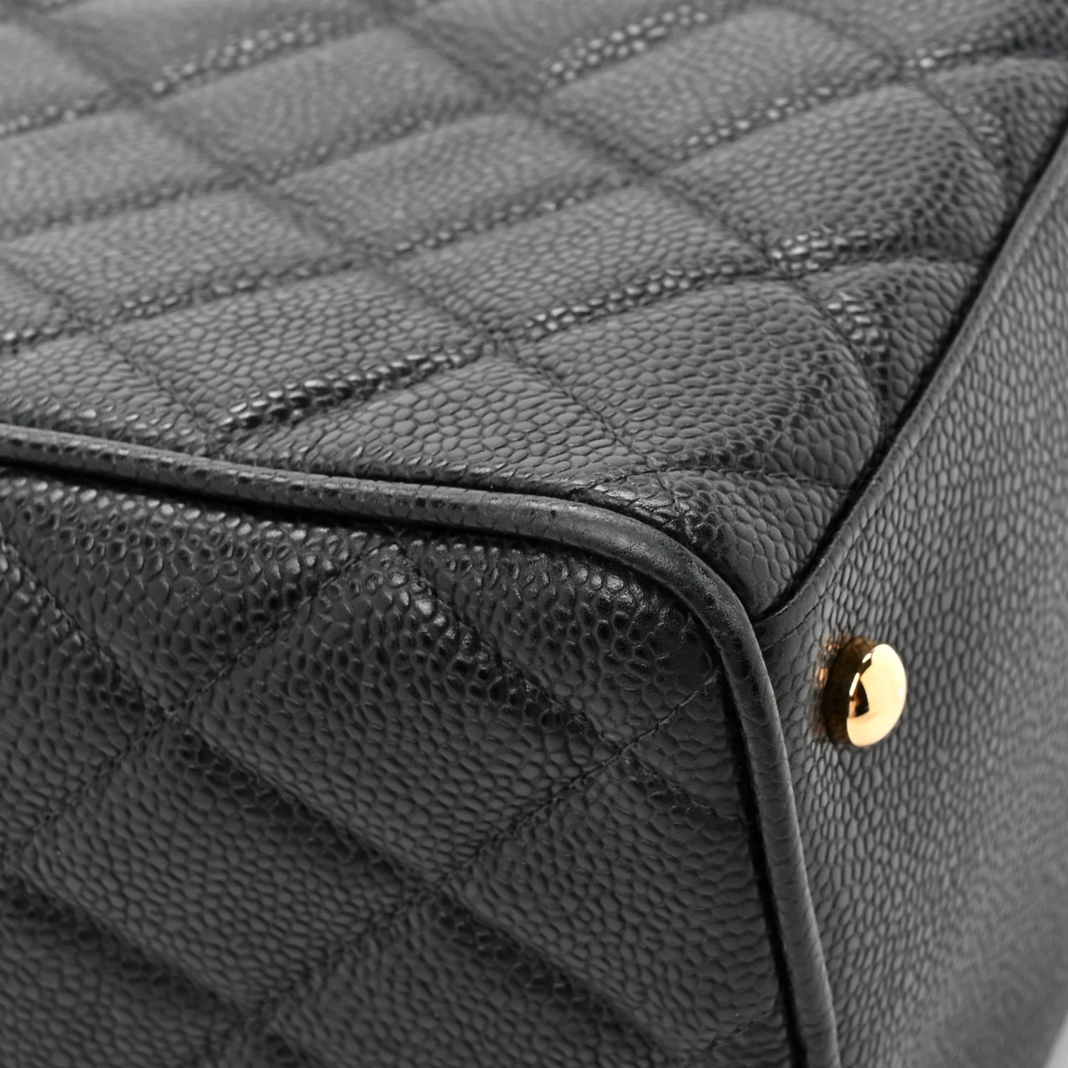 Caviar Quilted Large Bowler Black - Image 11