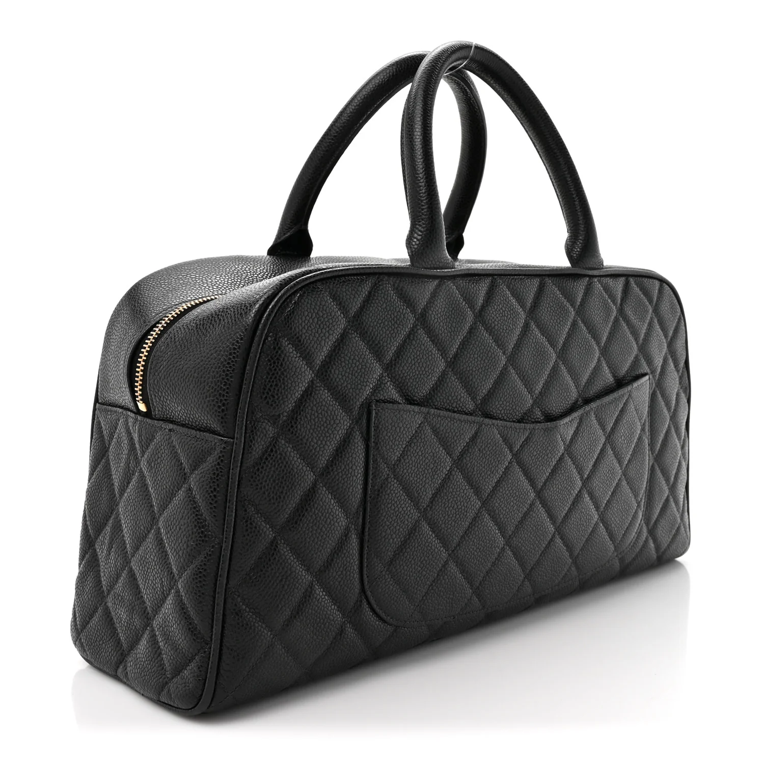 Caviar Quilted Large Bowler Black - Image 3