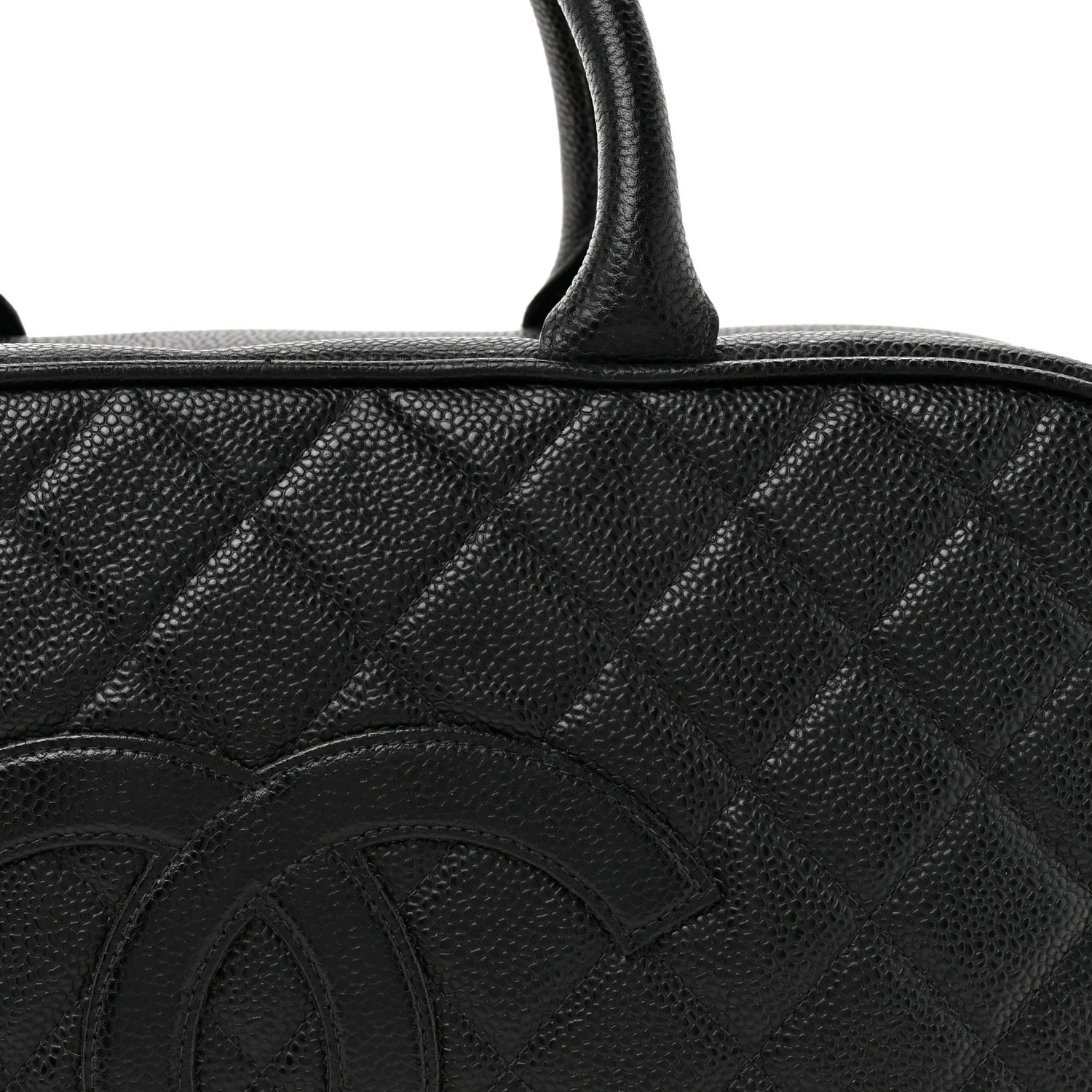 Caviar Quilted Large Bowler Black - Image 8