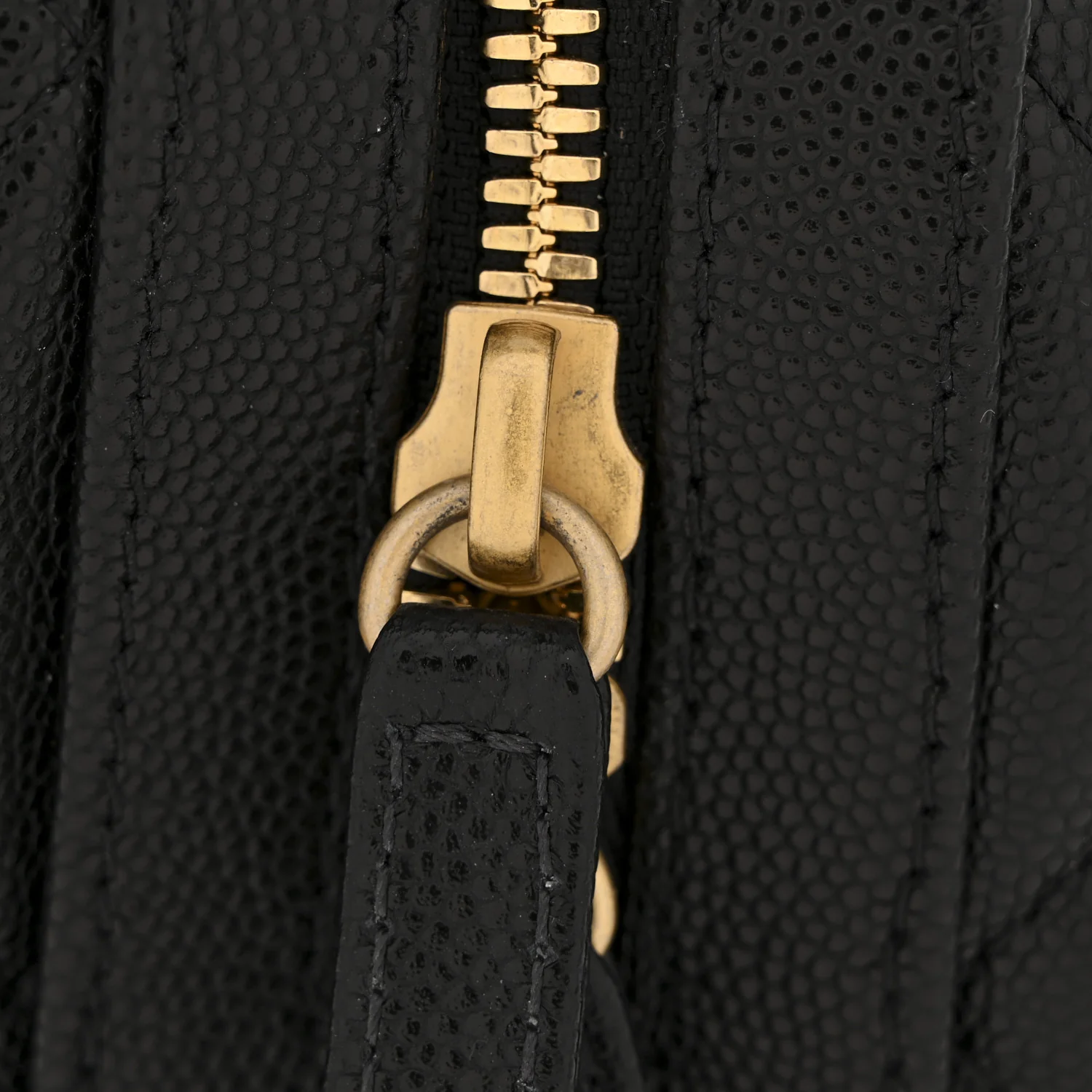 Caviar Quilted Large Bowling Bag Black - Image 11