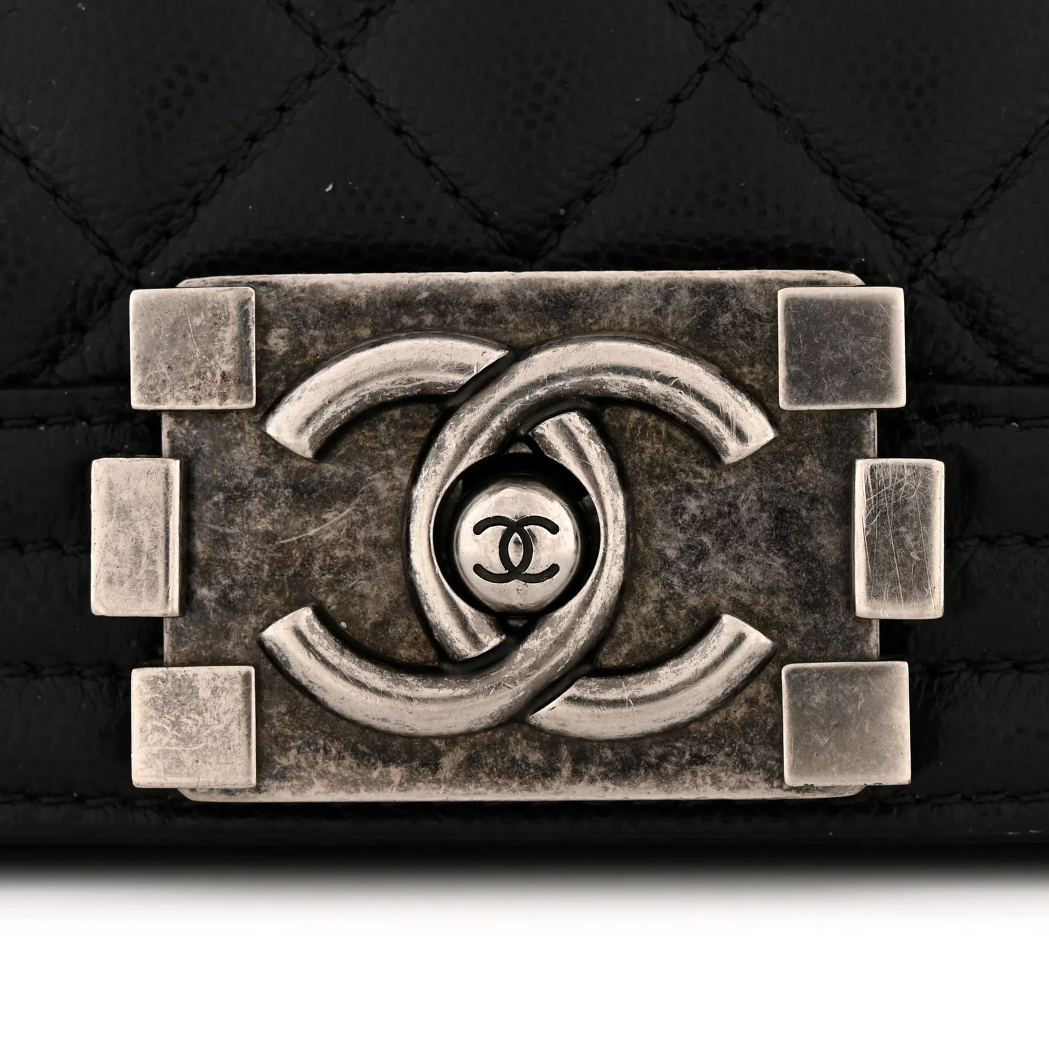 Caviar Quilted Large Boy Flap Black - Image 11