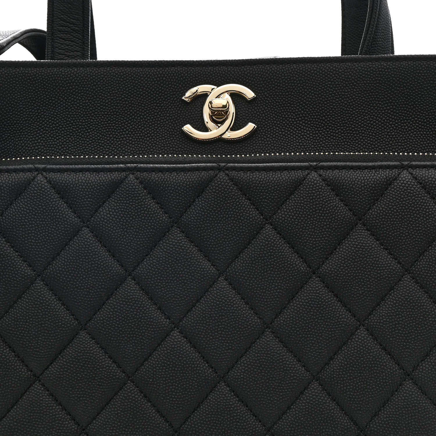 Caviar Quilted Large Business Affinity Shopping Bag Black - Image 10