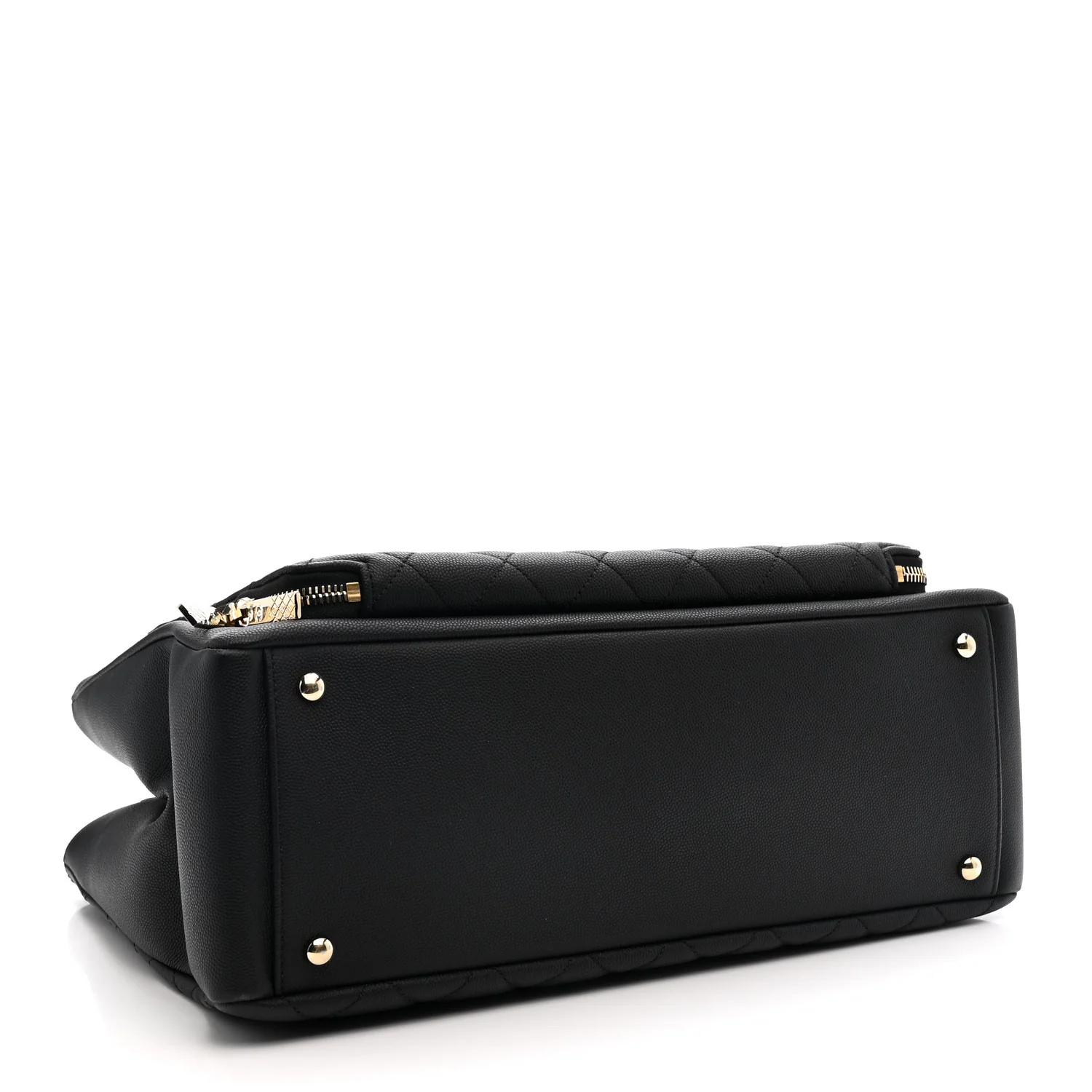 Caviar Quilted Large Business Affinity Shopping Bag Black - Image 4