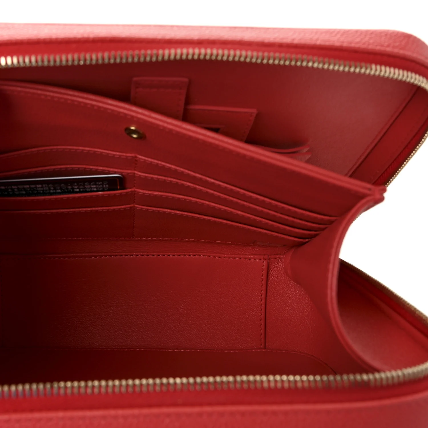 Caviar Quilted Large CC Filigree Vanity Case Coral - Image 5