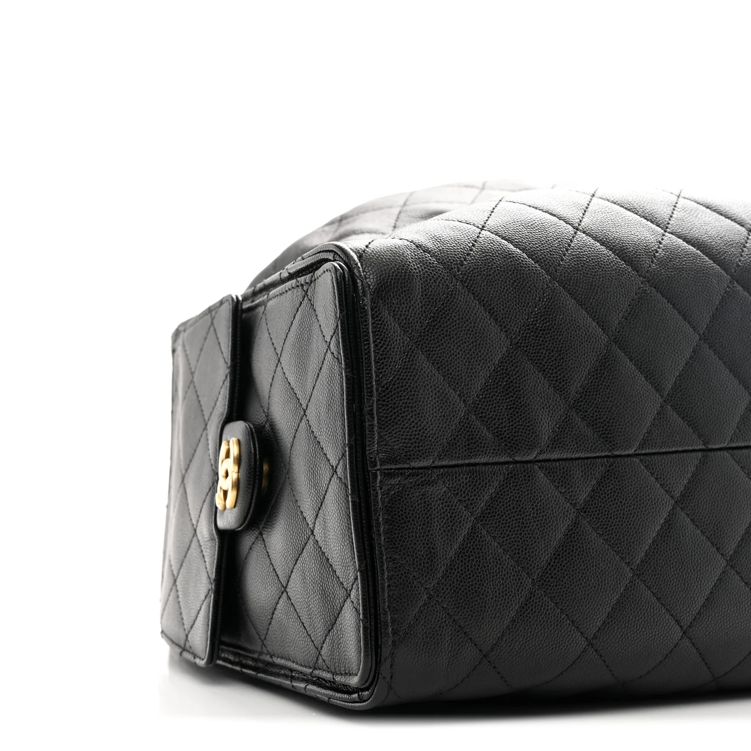 Caviar Quilted Large Chanel 25 Handbag Black - Image 11