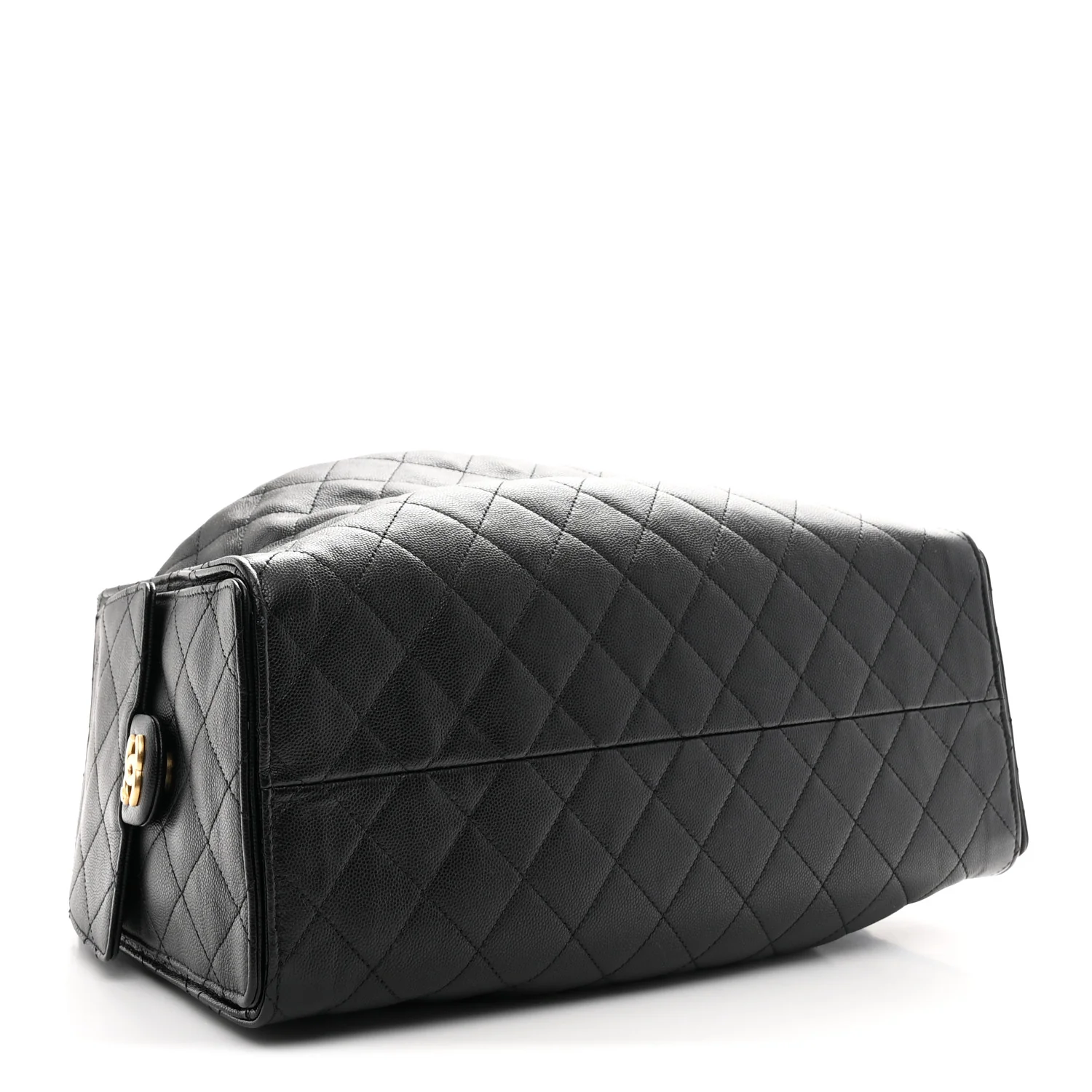 Caviar Quilted Large Chanel 25 Handbag Black - Image 5