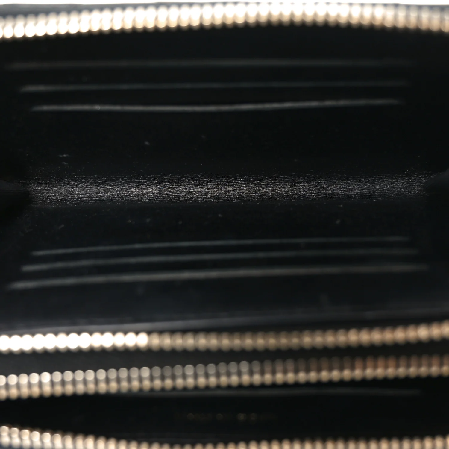 Caviar Quilted Large Gusset Double Zip Around Wallet Black - Image 5