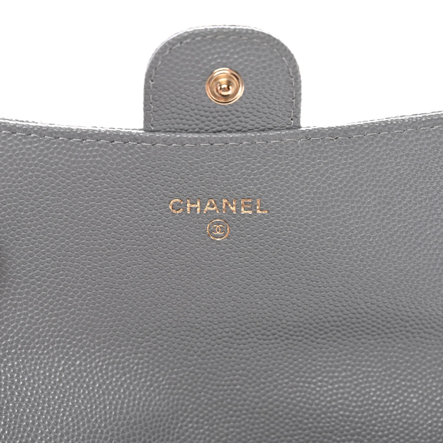 Caviar Quilted Large Gusset Flap Wallet Grey - Image 7