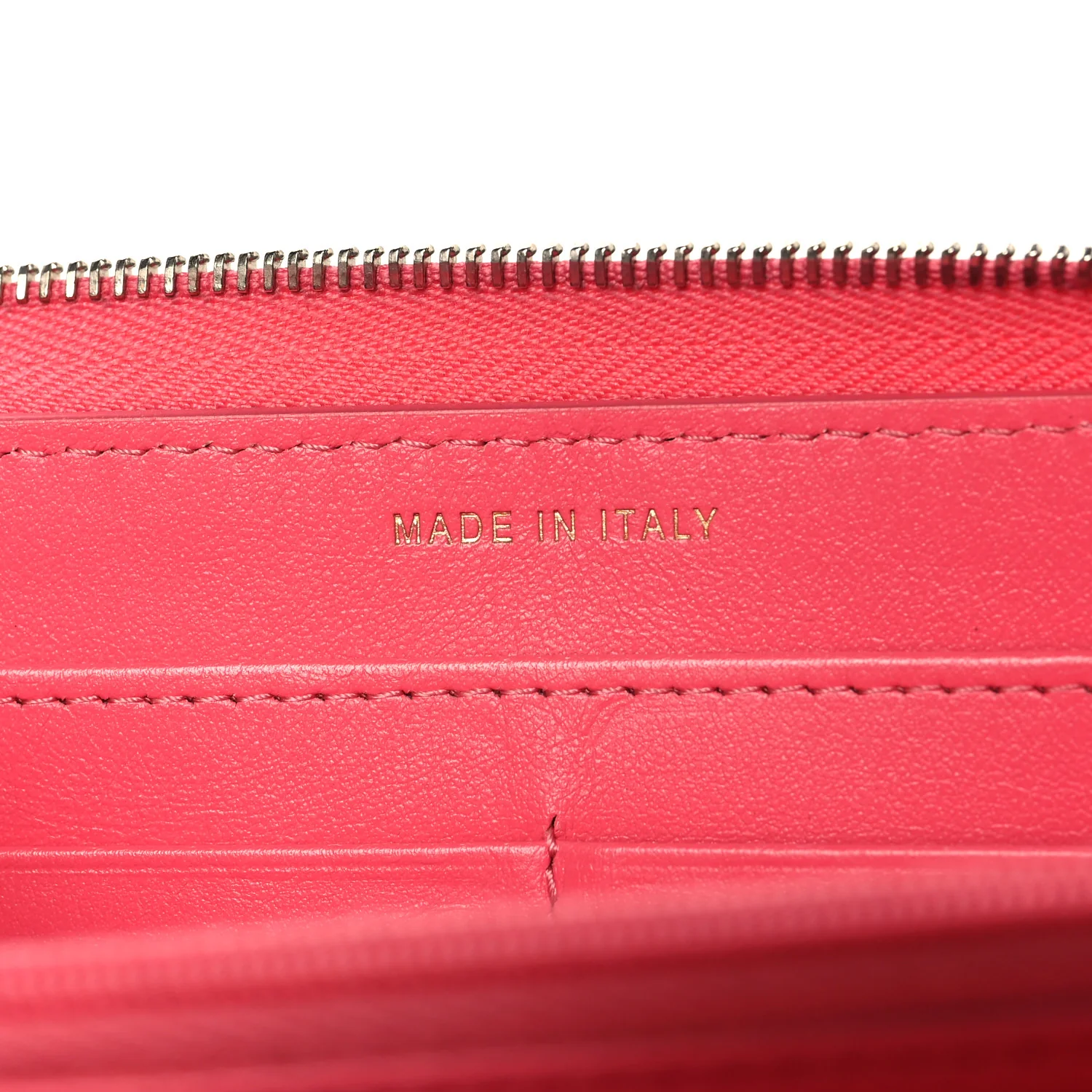 Caviar Quilted Large Gusset Zip Around Wallet Rose - Image 7