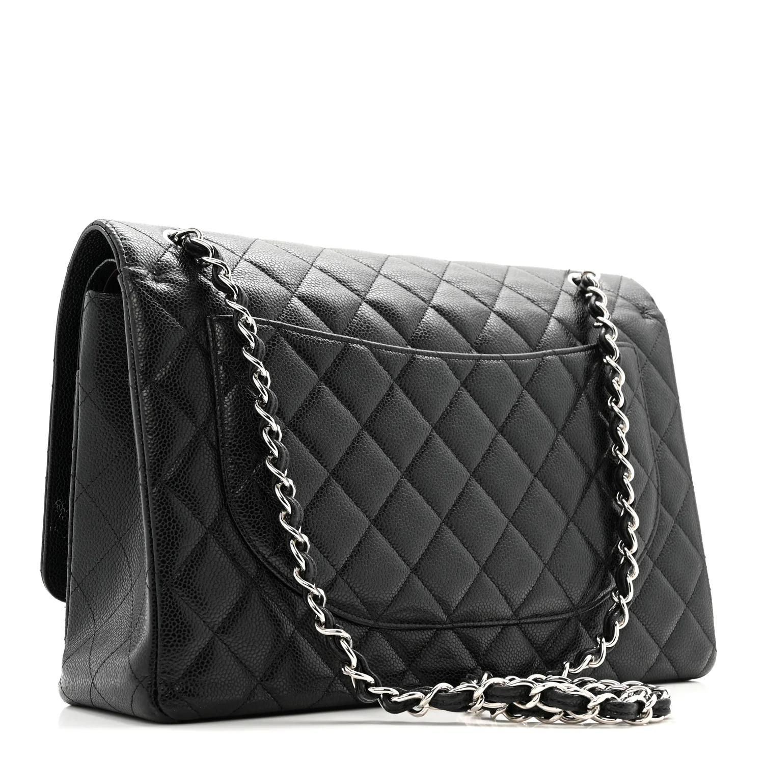 Caviar Quilted Maxi Double Flap Black - Image 3