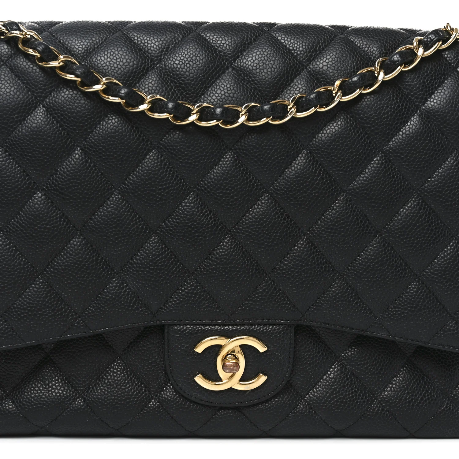 Caviar Quilted Maxi Double Flap Black - Image 8