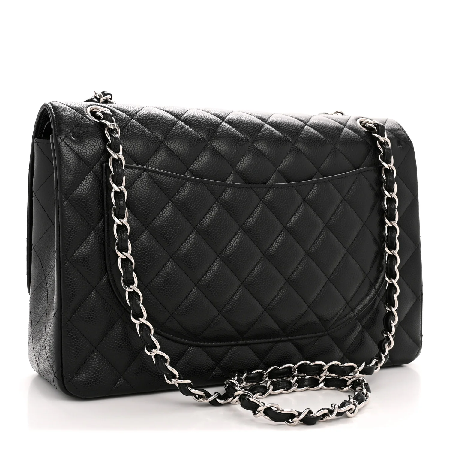 Caviar Quilted Maxi Double Flap Black - Image 3
