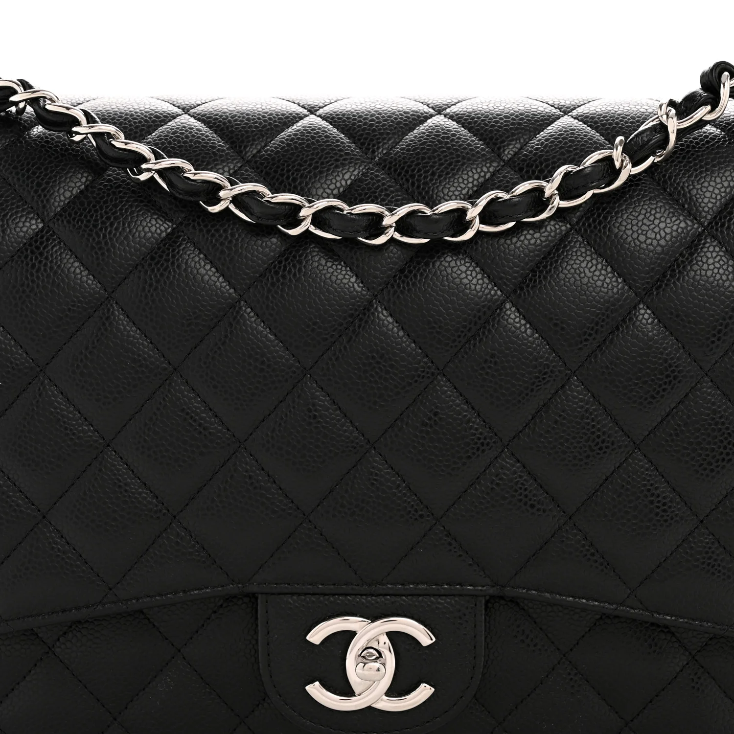 Caviar Quilted Maxi Double Flap Black - Image 8