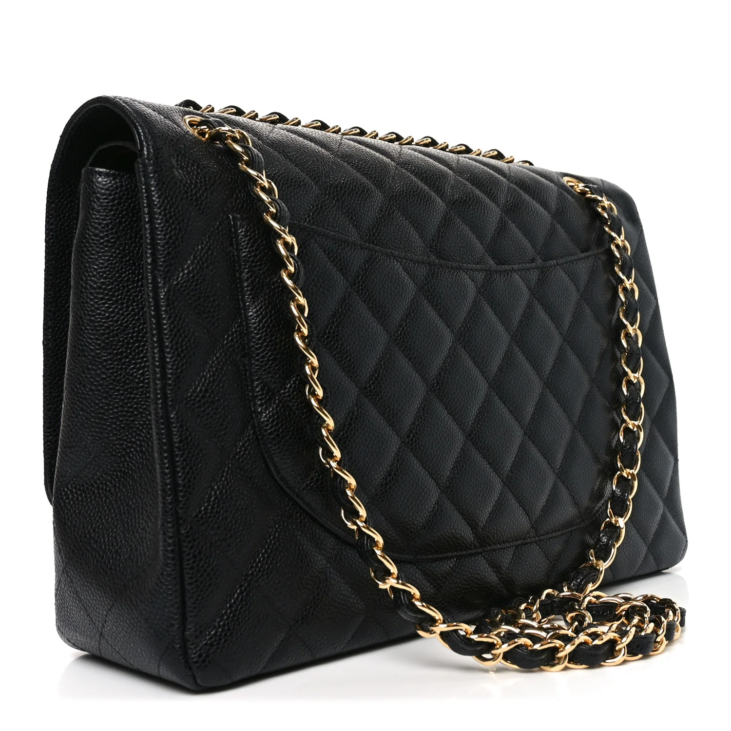 Caviar Quilted Maxi Double Flap Black - Image 3