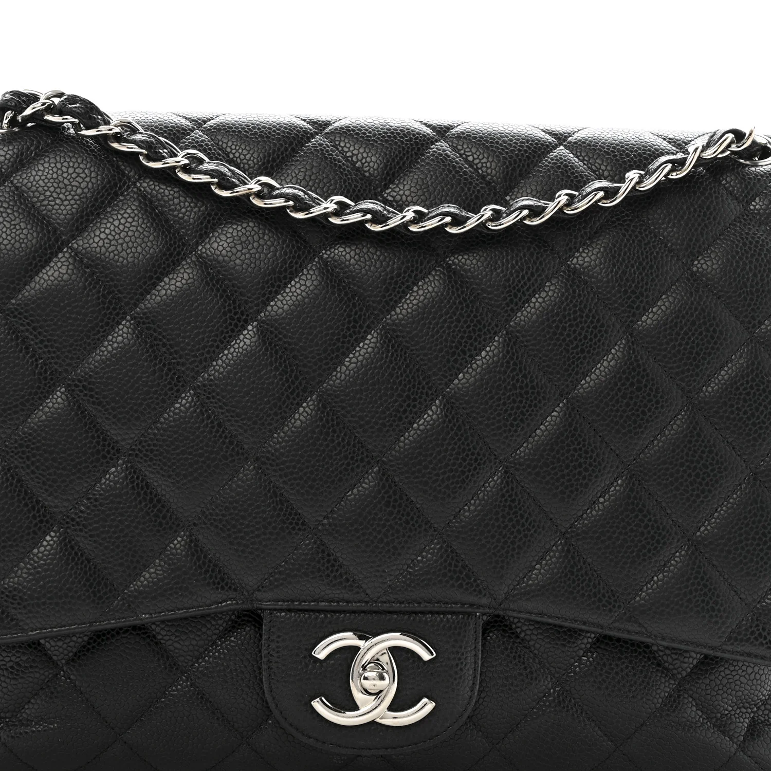 Caviar Quilted Maxi Double Flap Black - Image 7
