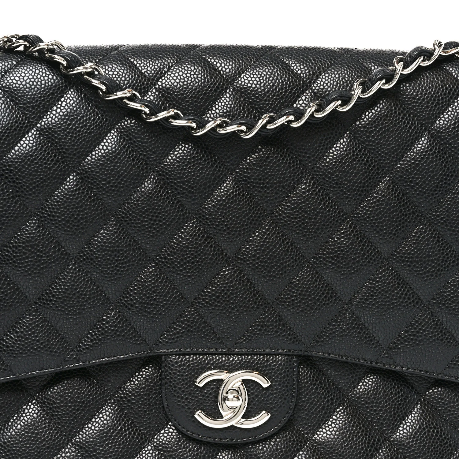 Caviar Quilted Maxi Double Flap Black - Image 8
