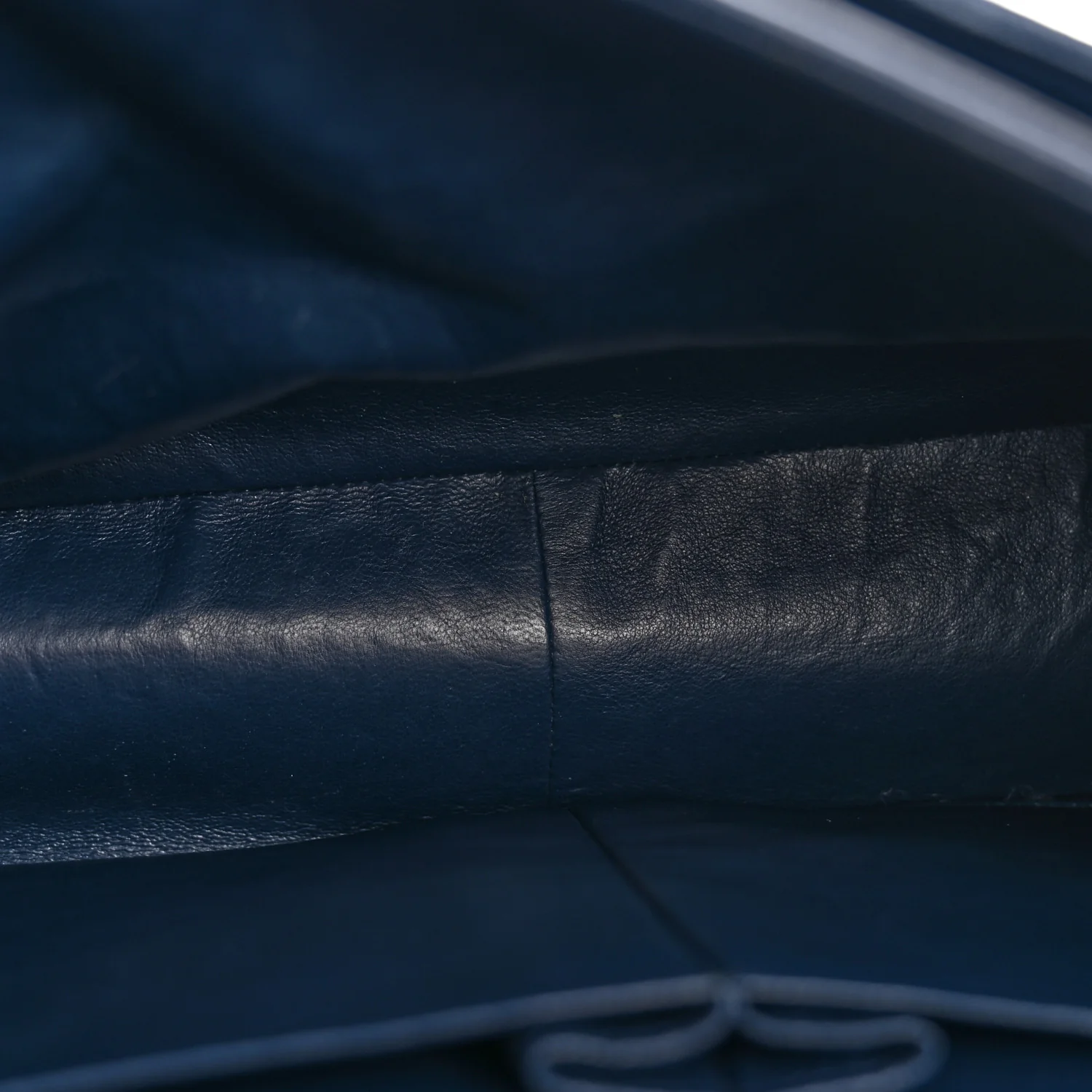 Caviar Quilted Maxi Double Flap Navy Blue - Image 5