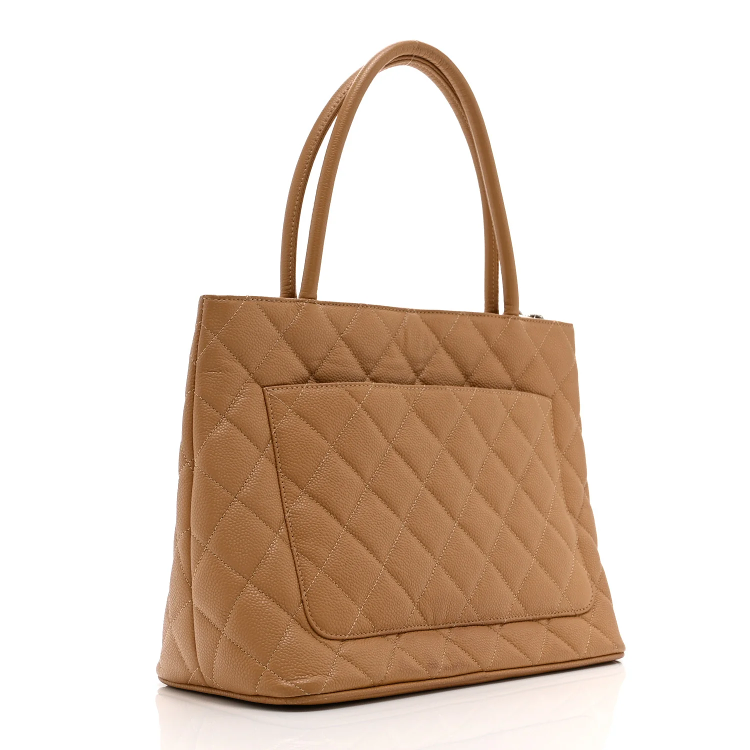 Caviar Quilted Medallion Tote Beige - Image 3