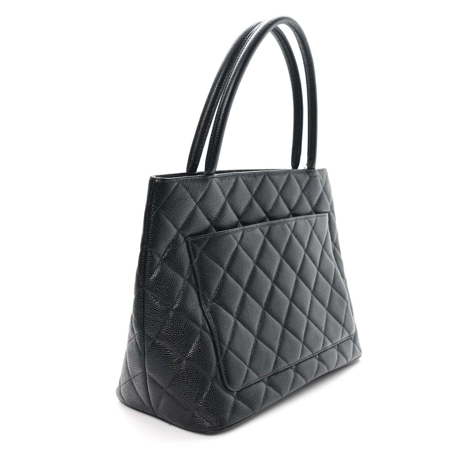 Caviar Quilted Medallion Tote Black - Image 2