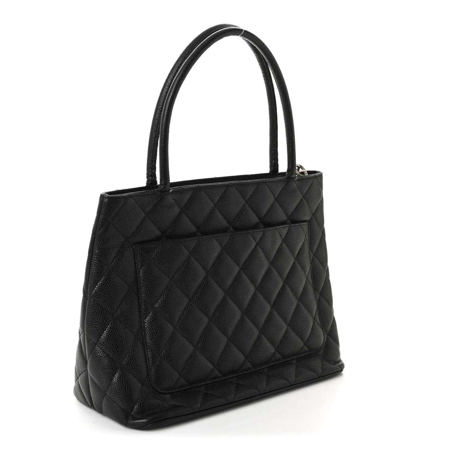 Caviar Quilted Medallion Tote Black - Image 3
