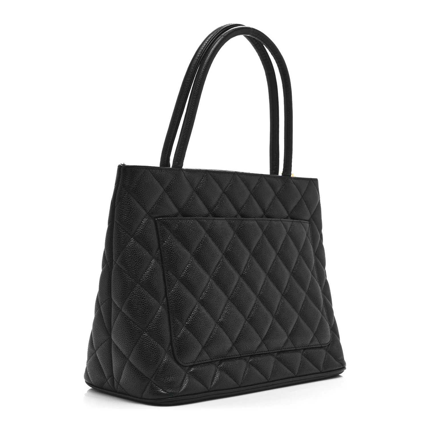 Caviar Quilted Medallion Tote Black - Image 3