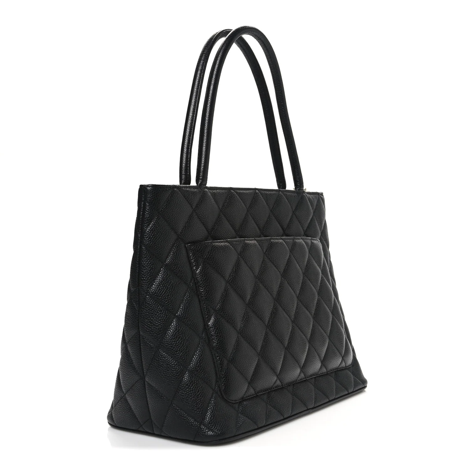 Caviar Quilted Medallion Tote  Black - Image 3