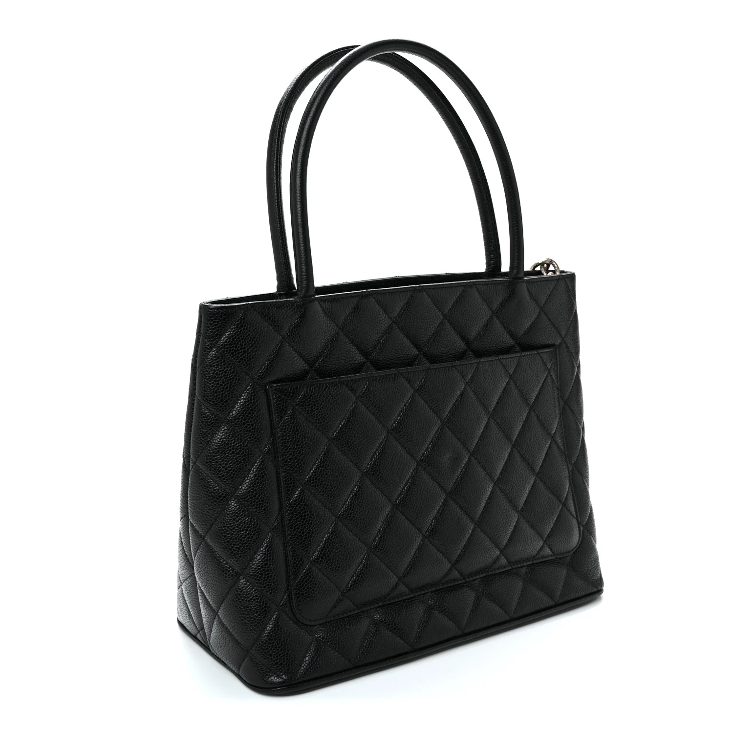 Caviar Quilted Medallion Tote Black - Image 3