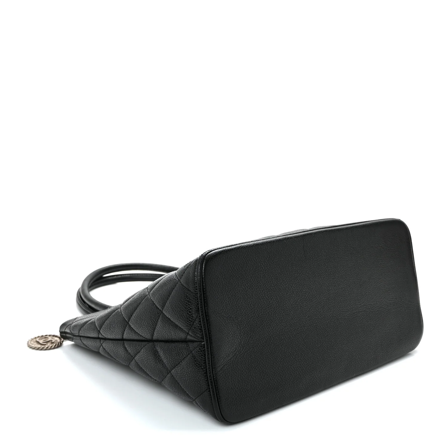 Caviar Quilted Medallion Tote Black - Image 4