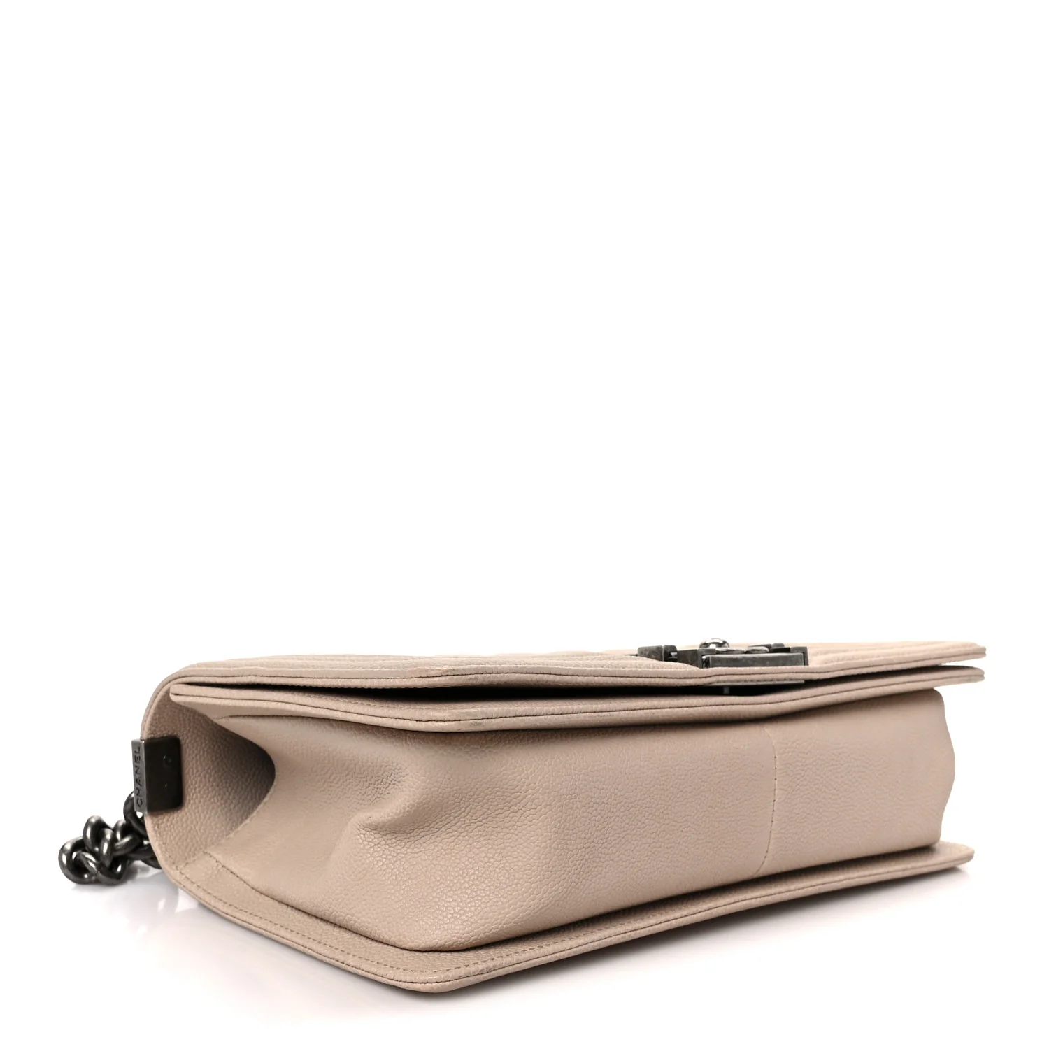 Caviar Quilted Medium Boy Flap Beige - Image 4