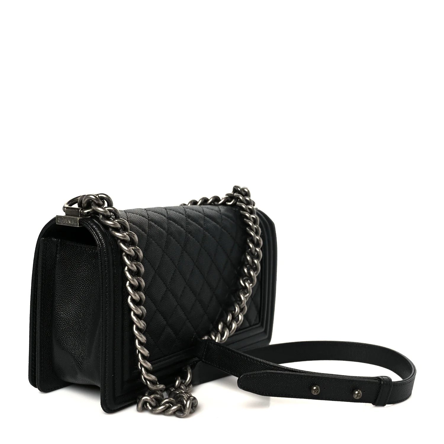 Caviar Quilted Medium Boy Flap Black - Image 3