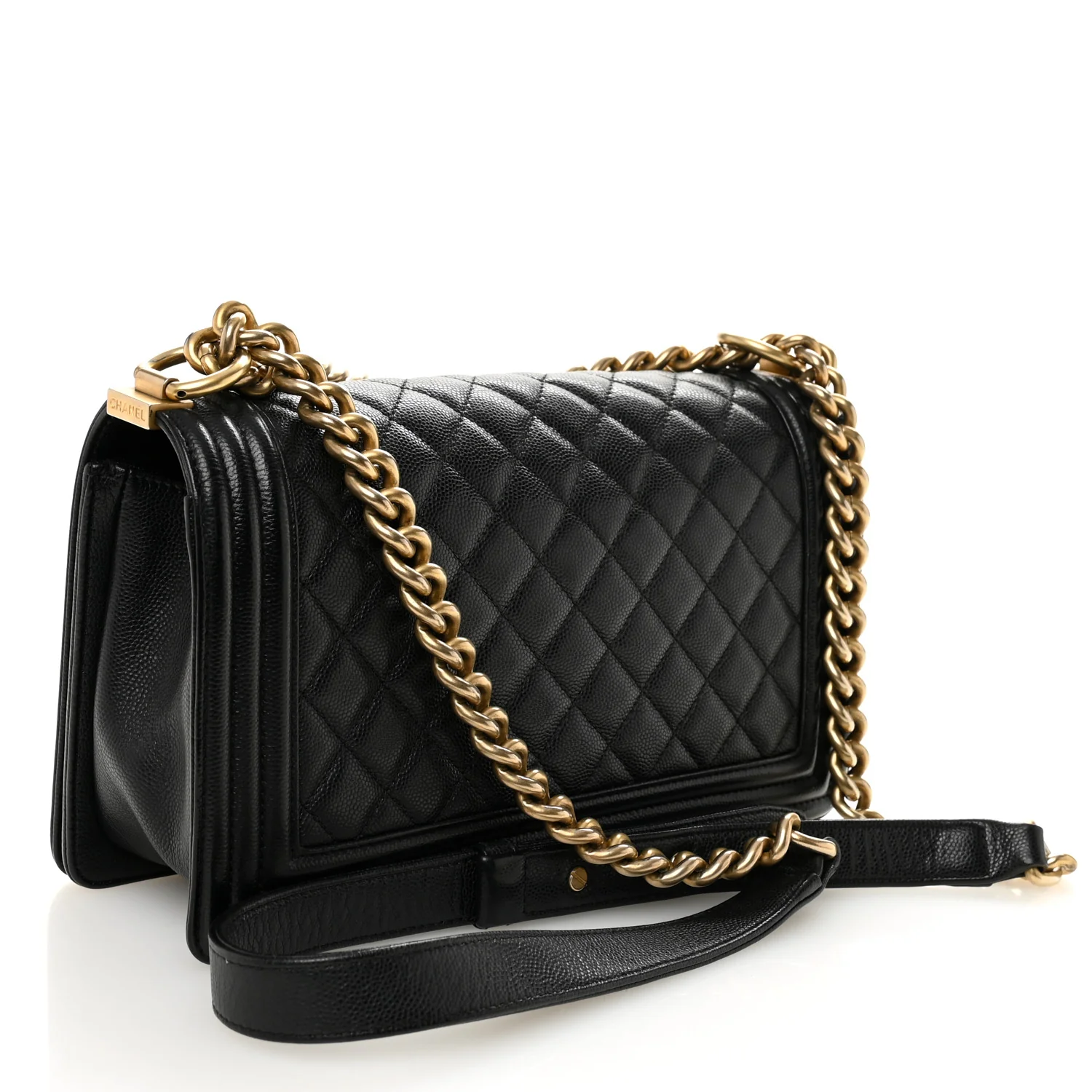 Caviar Quilted Medium Boy Flap Black - Image 3