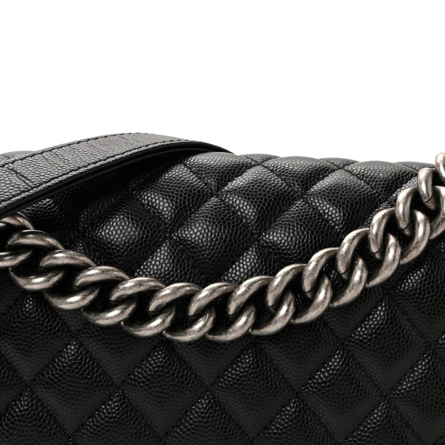 Caviar Quilted Medium Boy Flap Black - Image 8