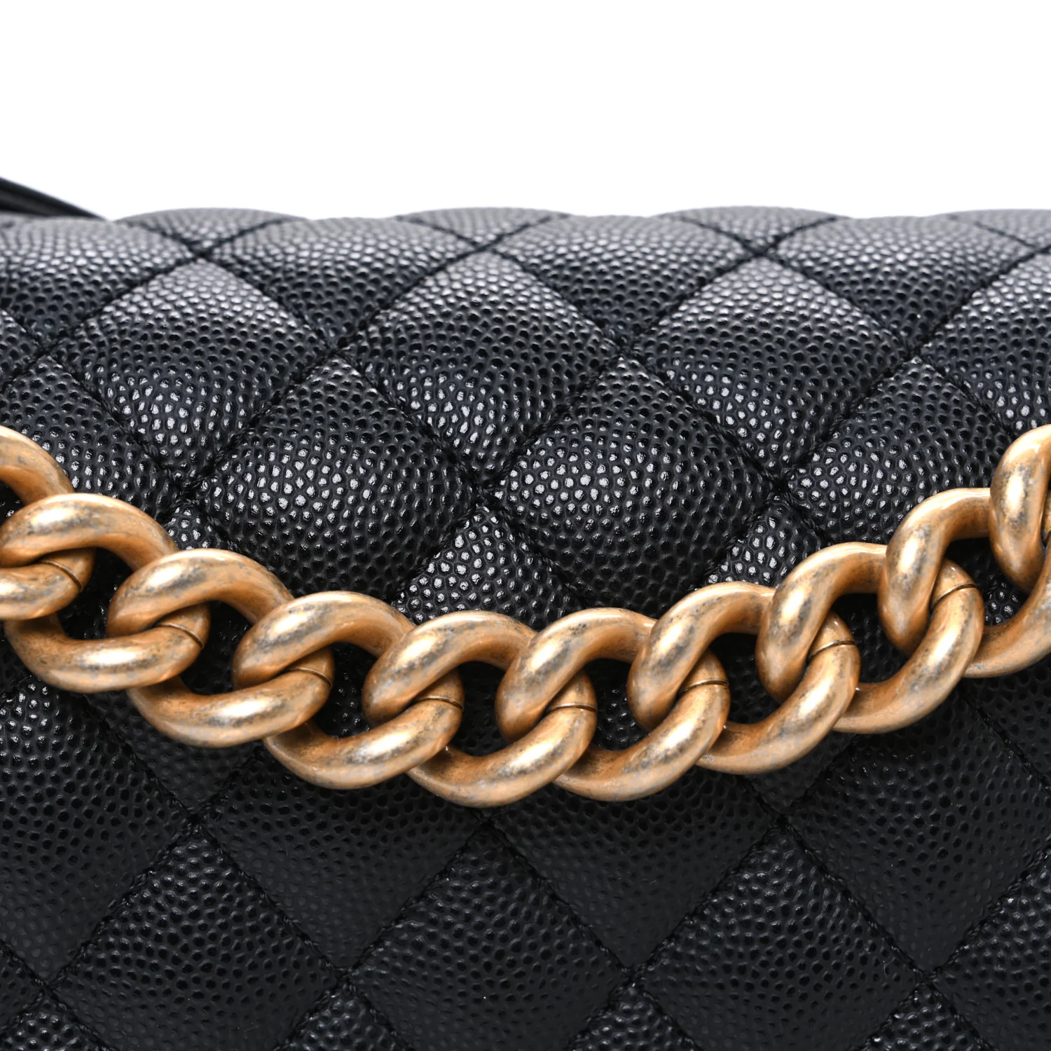Caviar Quilted Medium Boy Flap Black - Image 8