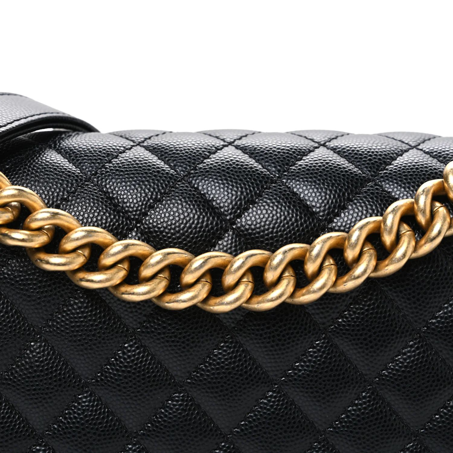 Caviar Quilted Medium Boy Flap Black - Image 8