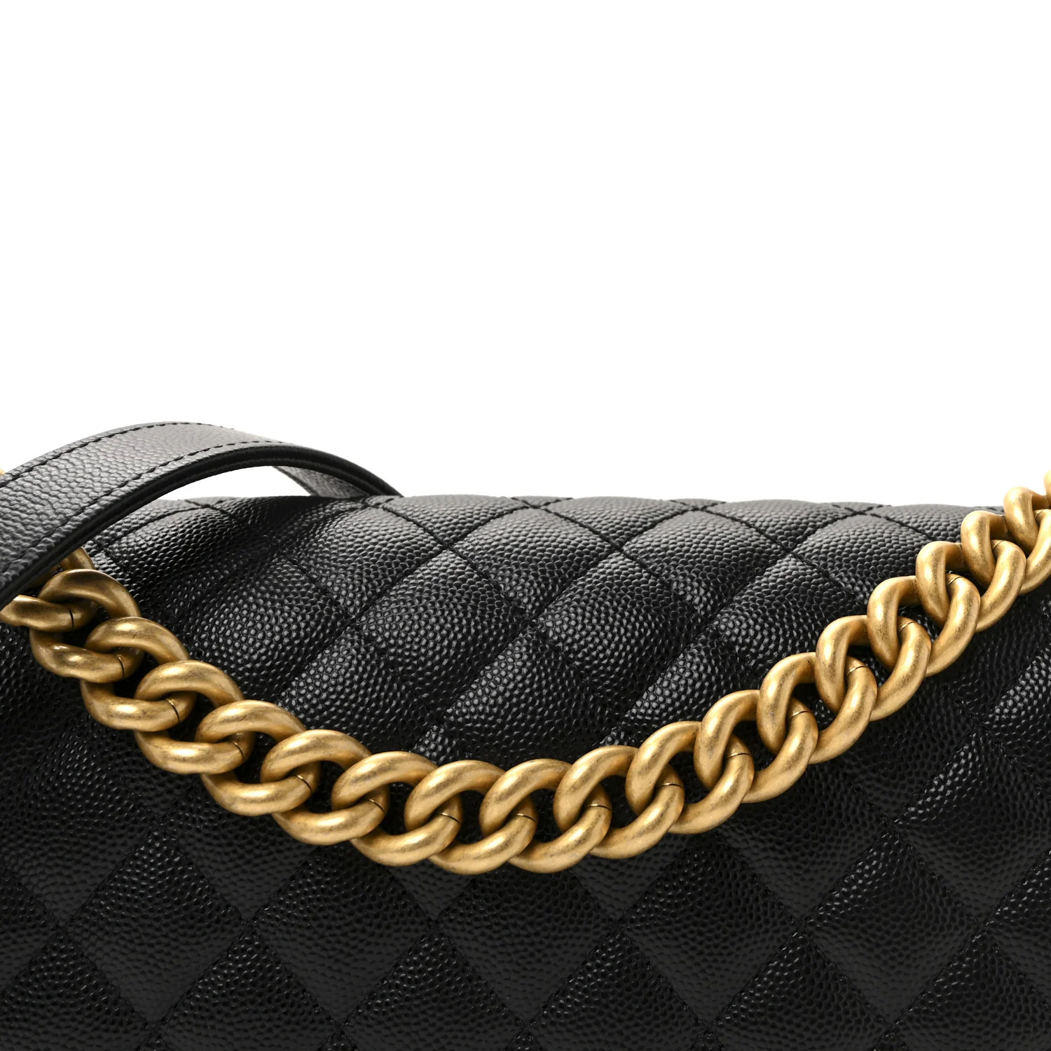 Caviar Quilted Medium Boy Flap Black - Image 8