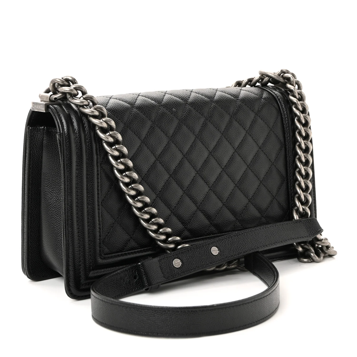 Caviar Quilted Medium Boy Flap Black - Image 3