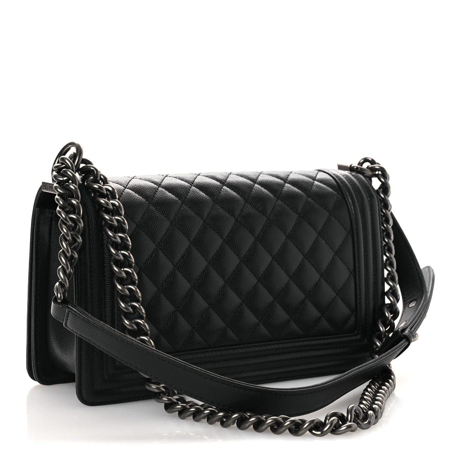Caviar Quilted Medium Boy Flap Black - Image 3