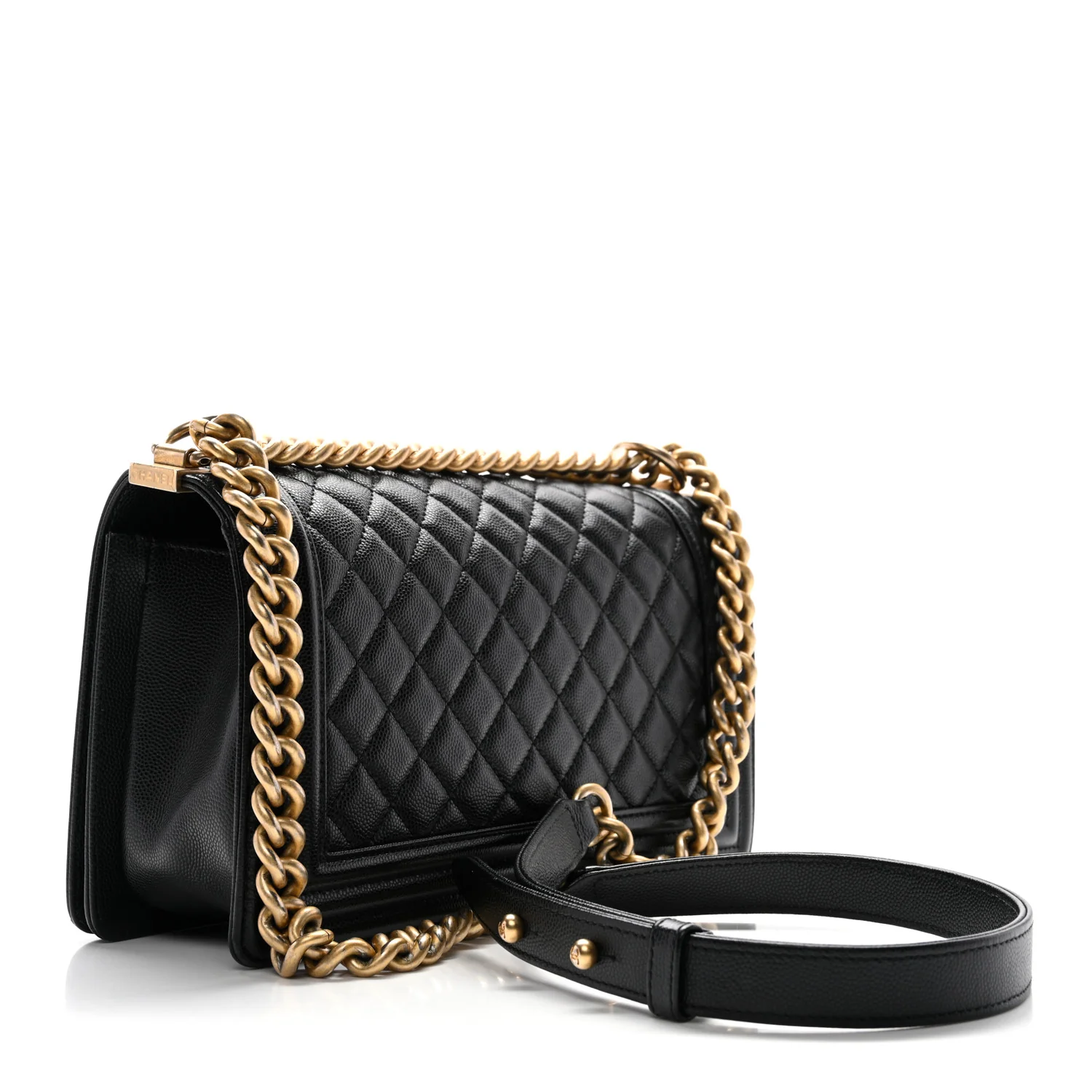 Caviar Quilted Medium Boy Flap Black - Image 3