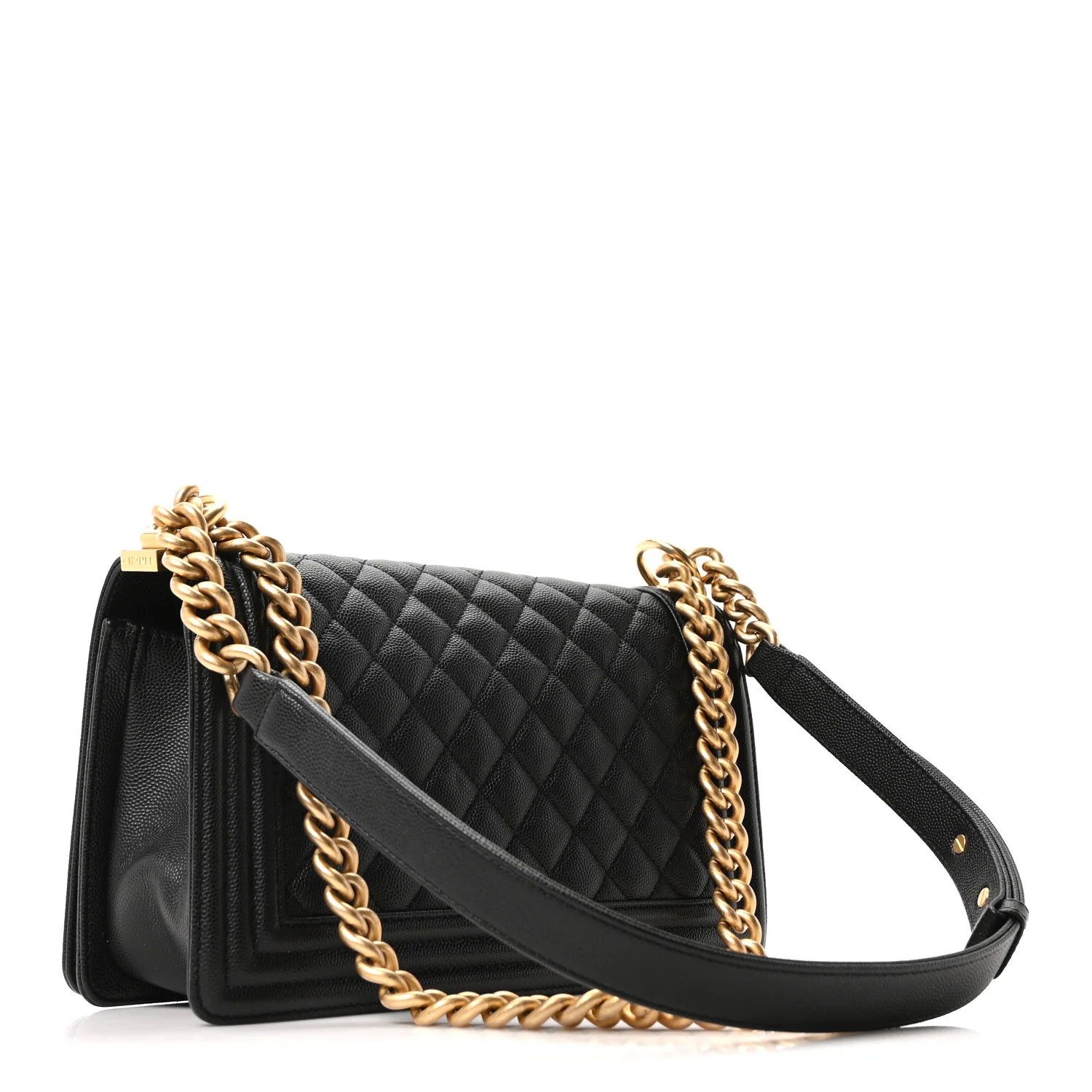 Caviar Quilted Medium Boy Flap Black - Image 3