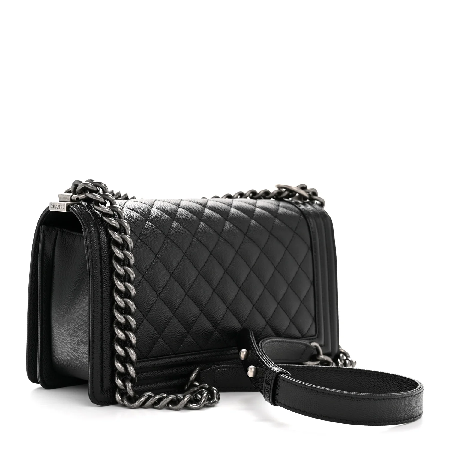 Caviar Quilted Medium Boy Flap Black - Image 2