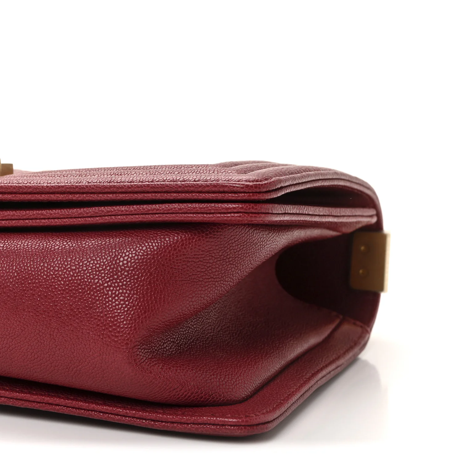 Caviar Quilted Medium Boy Flap Burgundy - Image 10