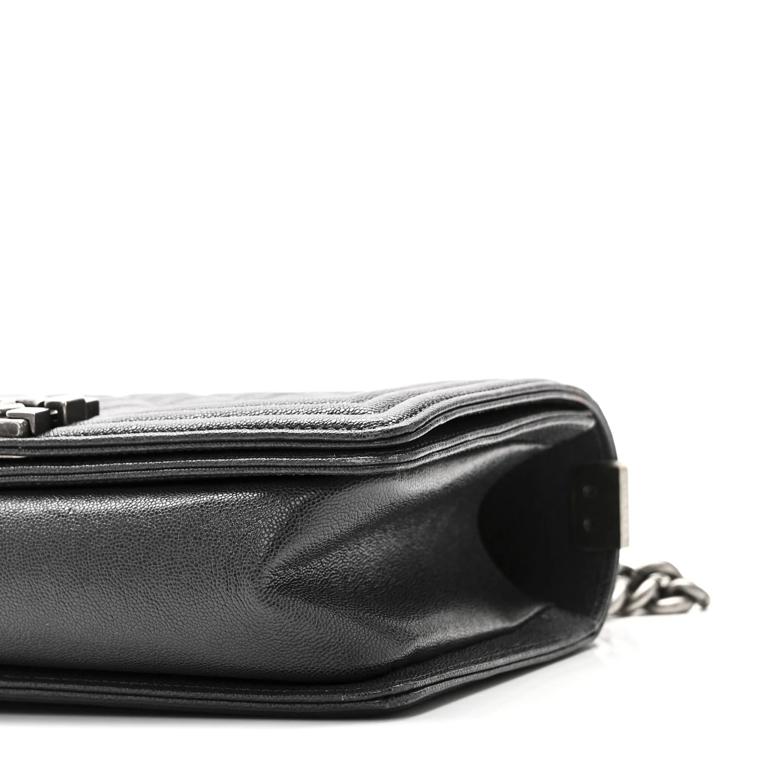 Caviar Quilted Medium Boy Flap Charcoal - Image 10