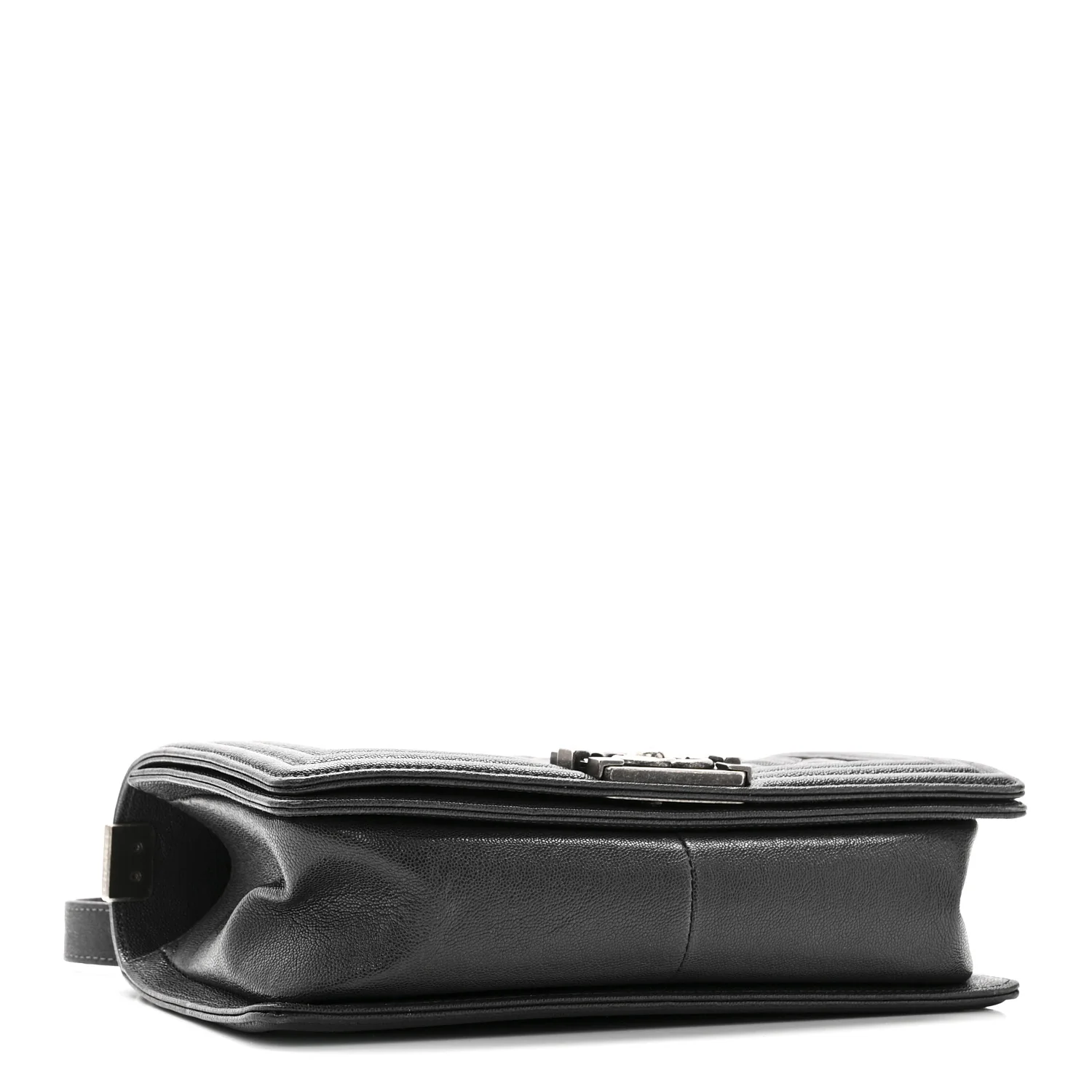 Caviar Quilted Medium Boy Flap Charcoal - Image 4