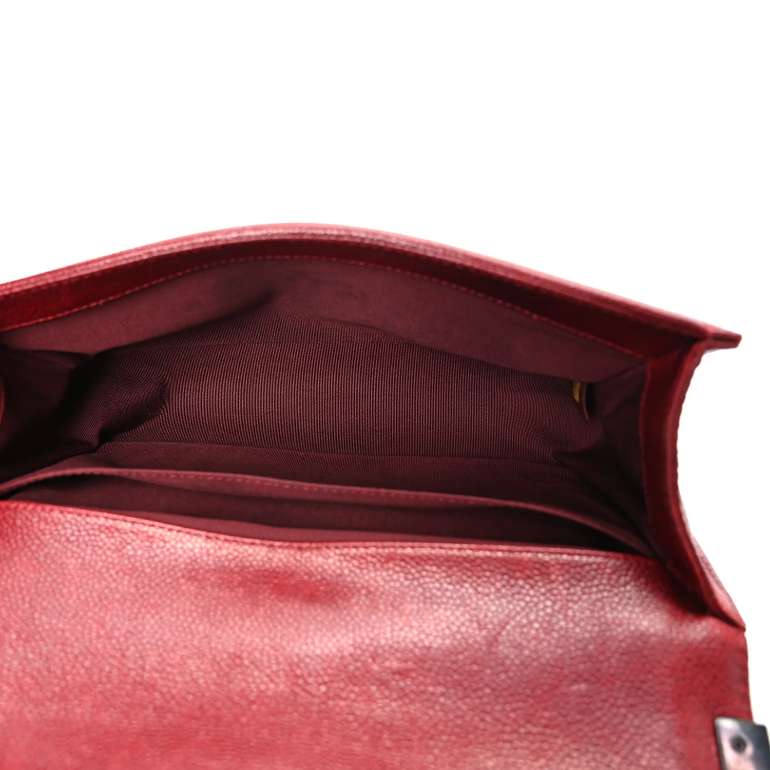 Caviar Quilted Medium Boy Flap Dark Red - Image 5