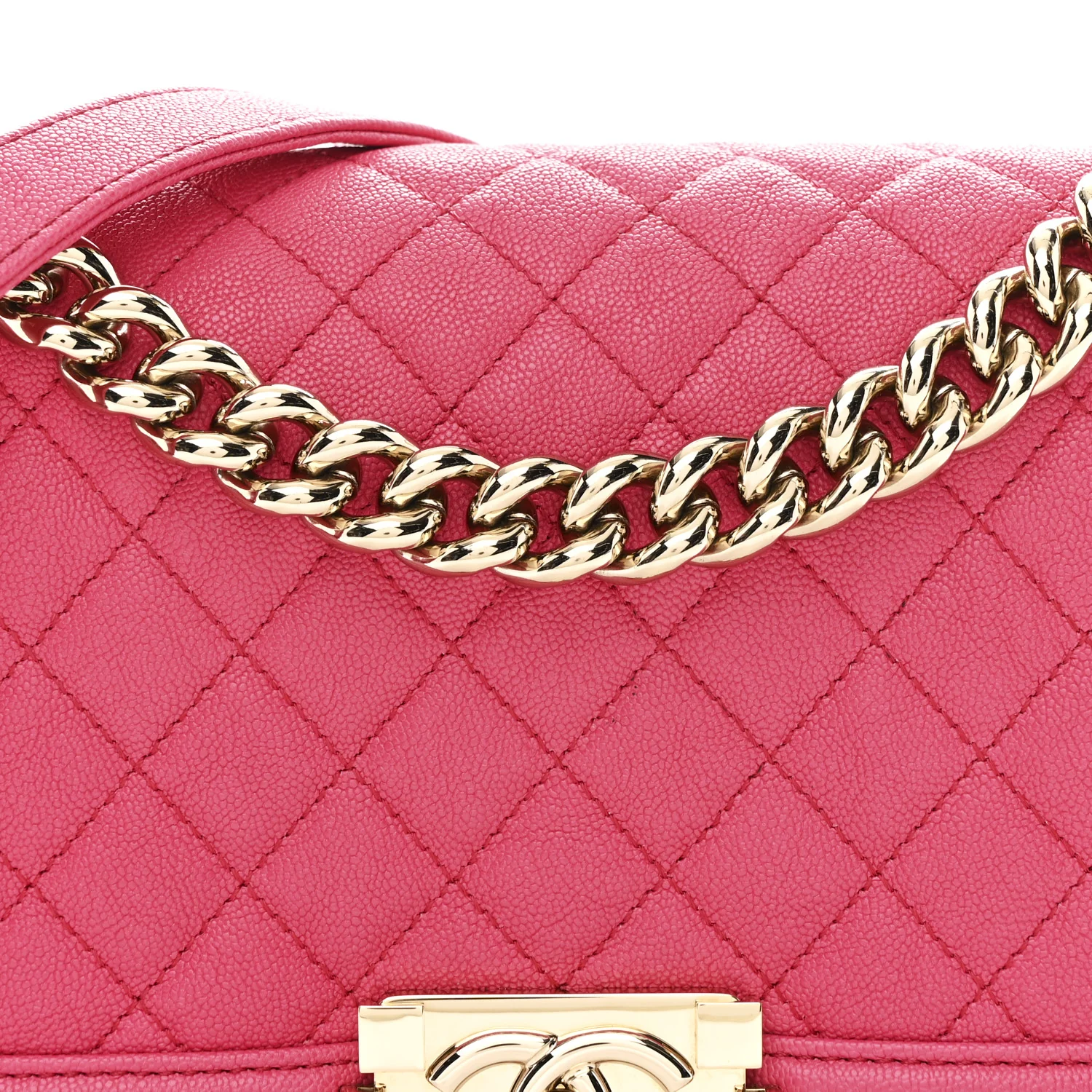 Caviar Quilted Medium Boy Flap Pink - Image 8