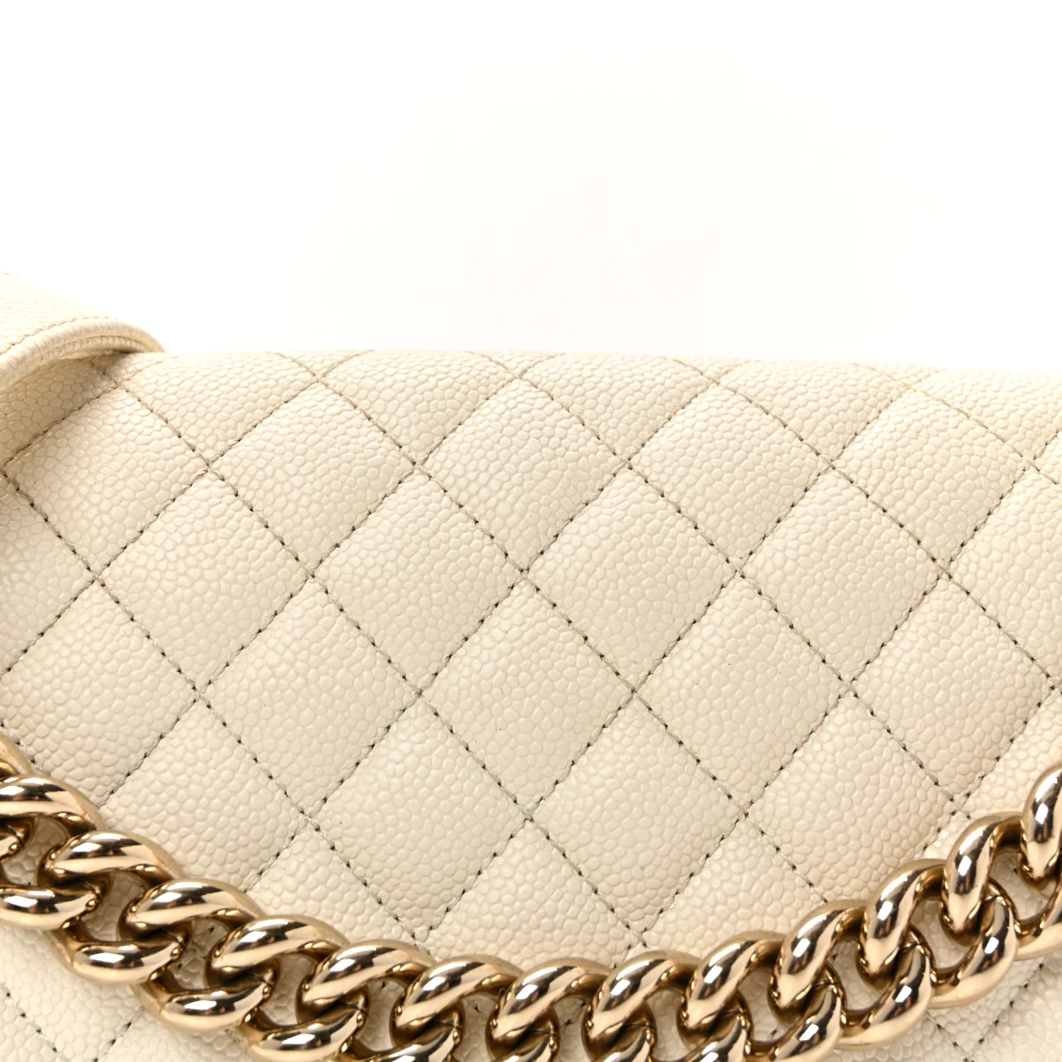 Caviar Quilted Medium Boy Flap White - Image 8
