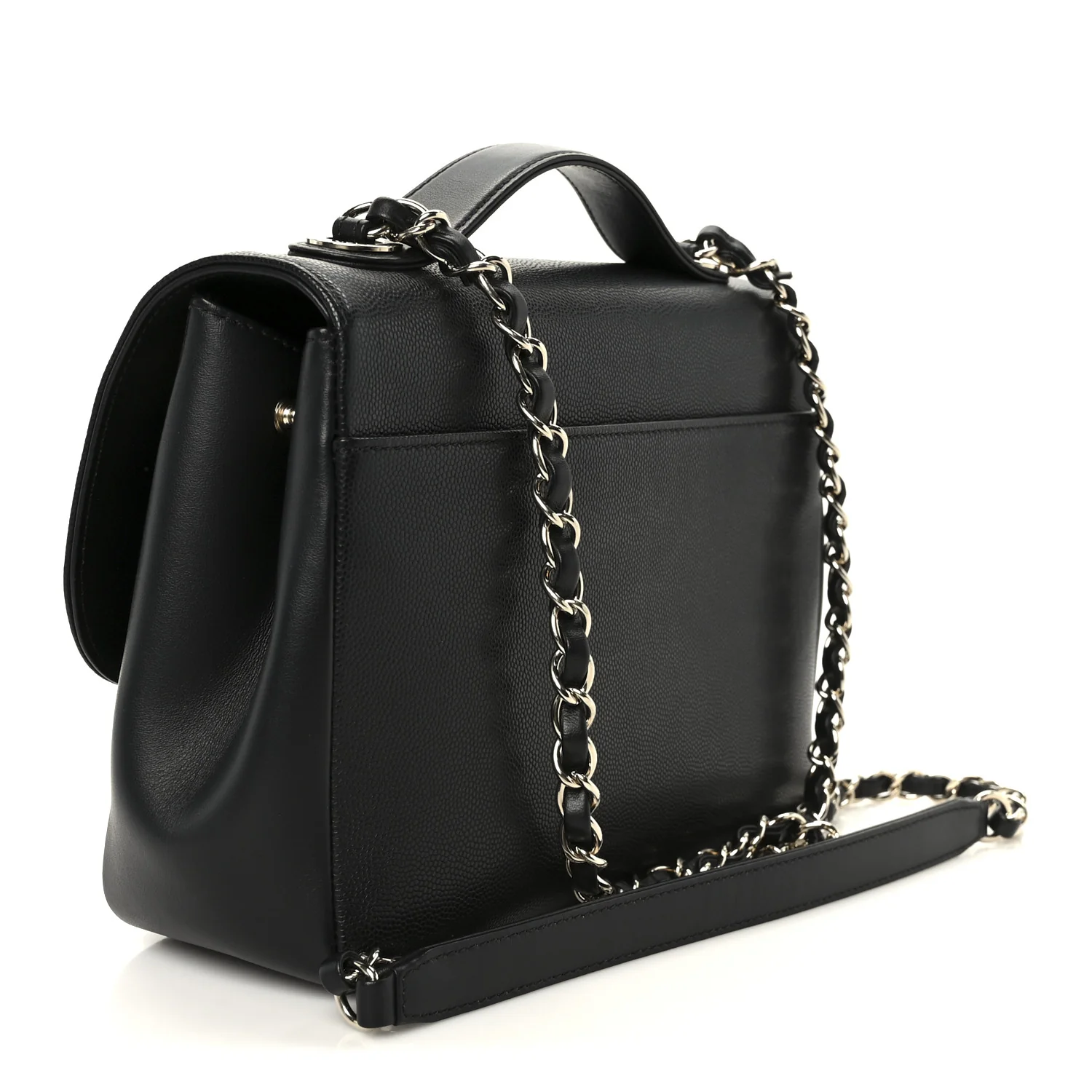 Caviar Quilted Medium Business Affinity Flap Black - Image 3